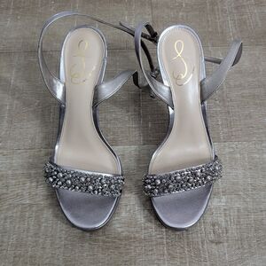 Sam Edelman Silver Embellished Heels